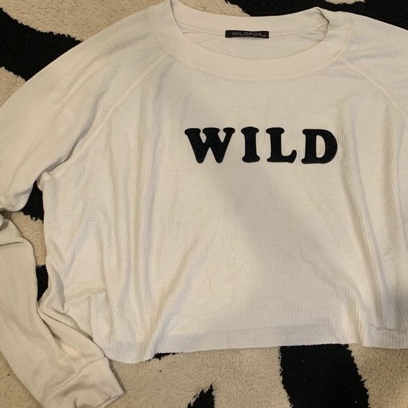 Wildfox Tops - Wild fox waffle long sleeve